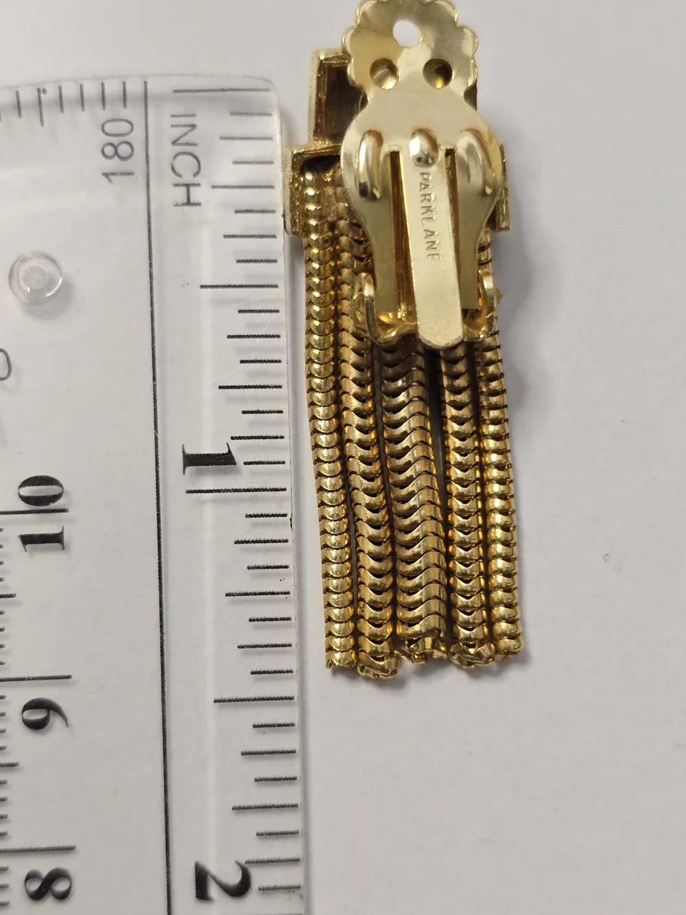 Vintage Park Lane  Statement Gold Plated Dangle, Clip-on